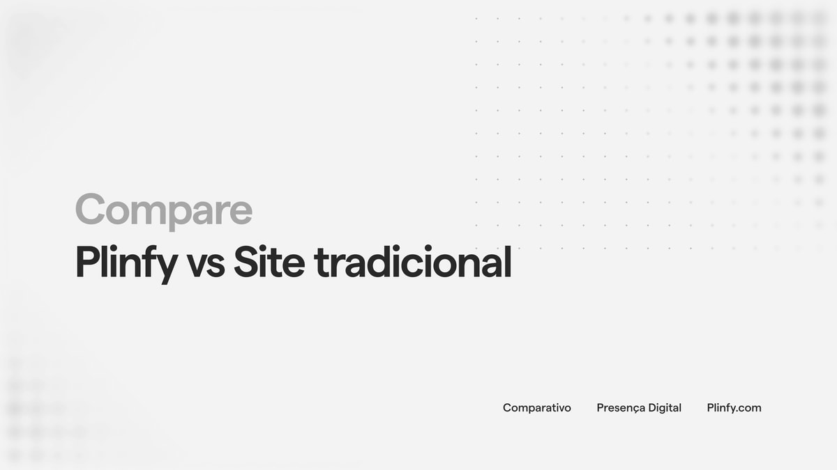 Traditional website vs Plinfy: when each option makes sense thumbnail